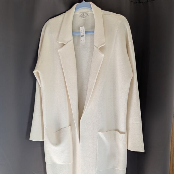 J Crew Ella open-front long sweater-blazer - Picture 1 of 4